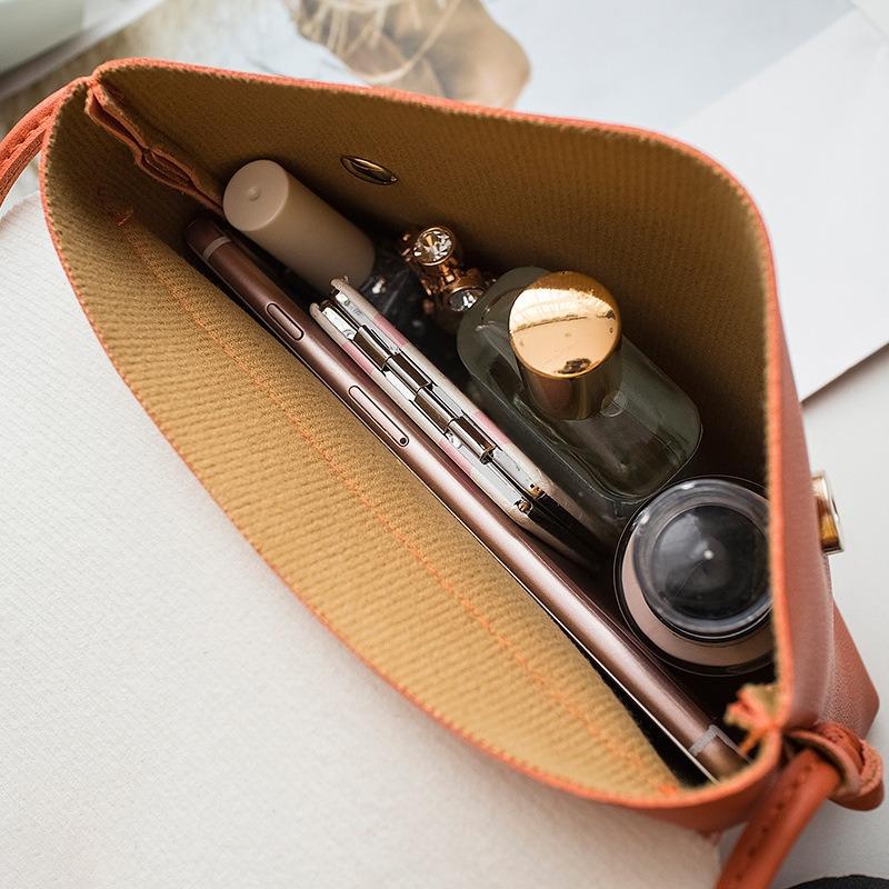 Women's bag contrasting color shoulder parallel bars mobile phone bag summer and autumn new product messenger mobile phone change bag