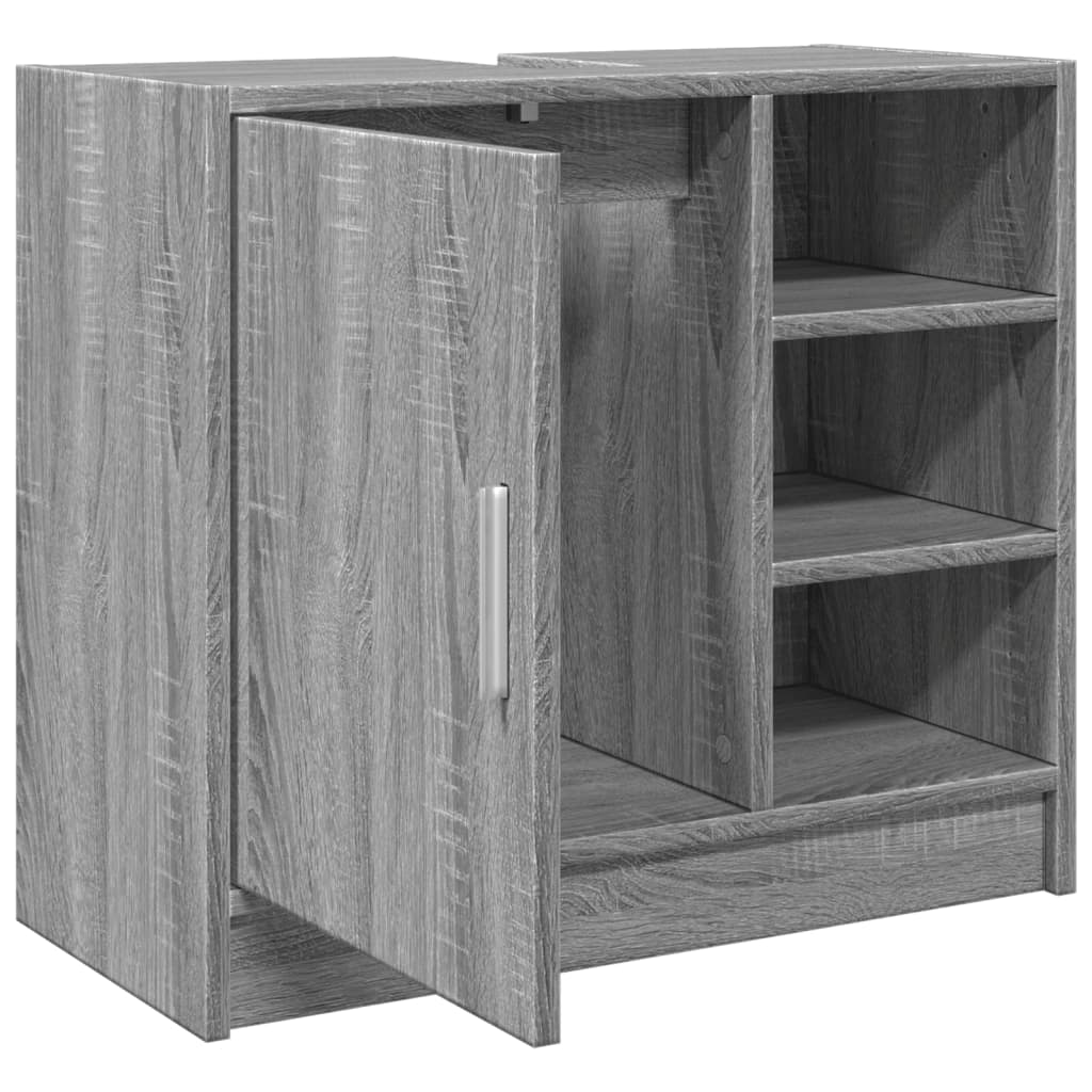 Waschtischunterschrank, Unterschrank unter dem Waschbecken, Schrank ohne Waschbecken, Sonoma-Eiche 63 x 29 x 55 cm