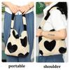 Spring Fresh Fluffy Shoulder Bag Top-handle Bag Female Autumn Winter Handbag Plush Tote Fashion Shopping Bag