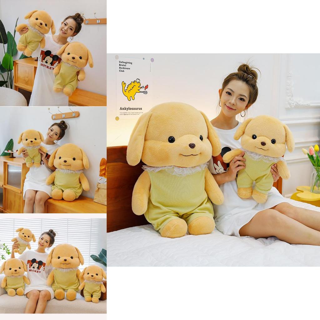 Adorable Senbei Dog Plush Toy Soft Cuddly Poodle Stuffed Animal Gift For Kids