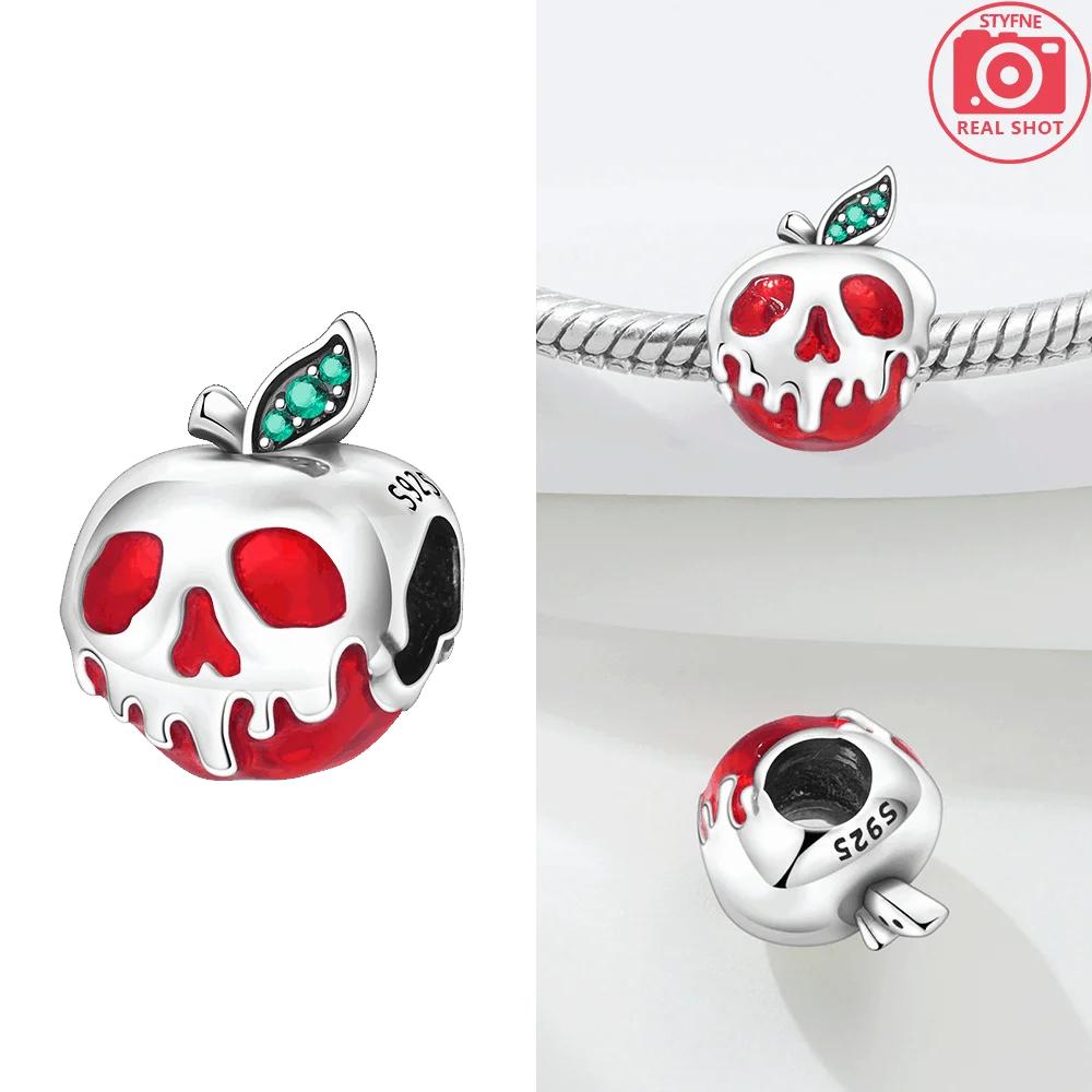 

Charms Copper Original Luminous Pumpkin Truck Pendant Halloween Red Skull Apple Beads Fit Bracelet Women Jewelry Diy Gift