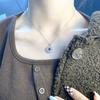 Love Couple Necklace Pair Clavicle Chain Projection Stone Sun Moon Pendant Necklace Men Women Love Tokens Tanabata G