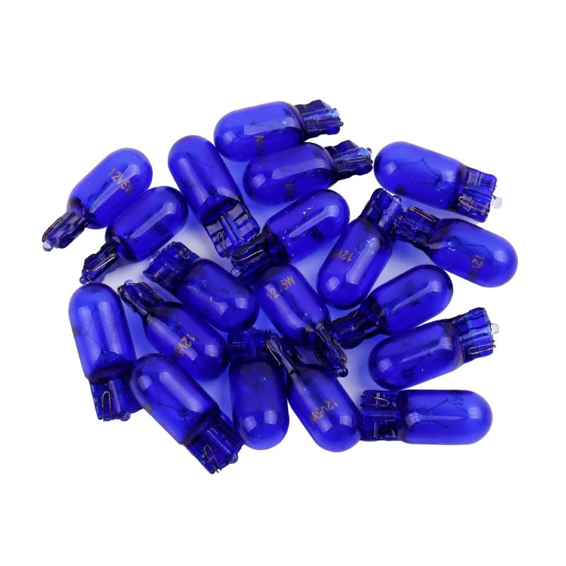 10pcs T10 W5W 194 W5W Natural Blue Glass White light Halogen Xexon Light Bulbs 12V 5W Replacement Bulbs License Plate lights Dome Lights 6