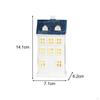 Elegant LED House-Shaped Ceramic Lamp for Home Decor