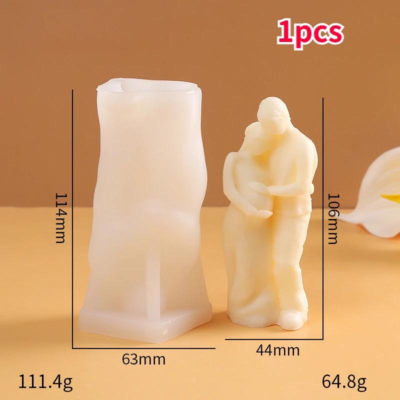 Home Crafts Girl Silicone Candle Molds DIY Rose Blindfolded Female Aromath Gpysum Home Decor Making Women Head Art Candle Mould