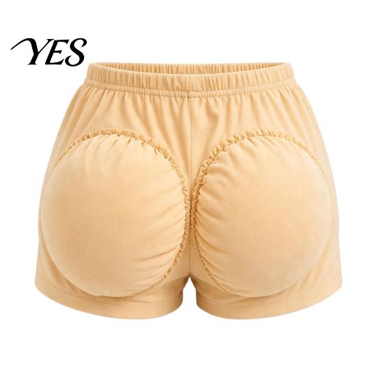 Adult Halloween Costume Accessory 2Pcs/Set Funny Prank Costume, Padded Fake Chest Ass Set with Adjustable Granny Outfit Prop Straps, Plush-Filled for