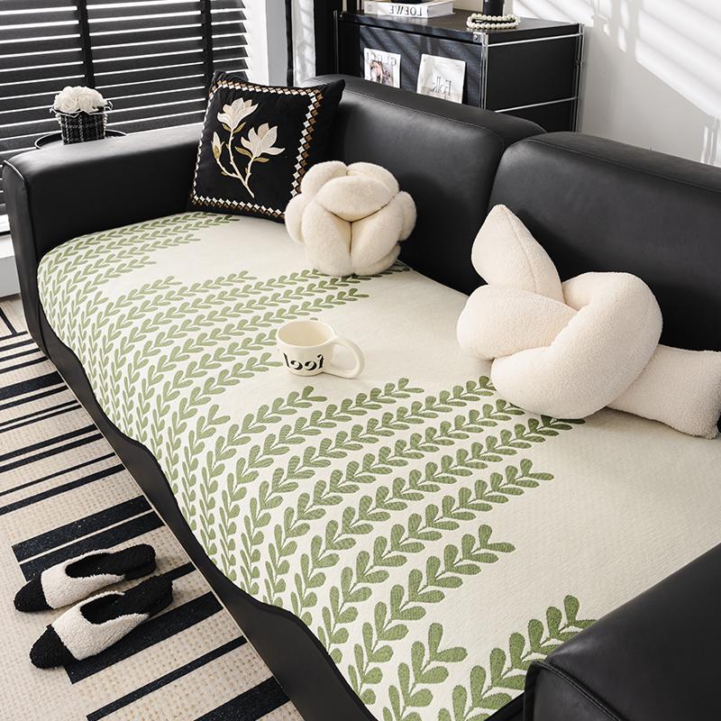 

Нескользящий чехол для дивана, универсальный защитный чехол для дивана с неровностями, европейский стиль, ретро, черный, белый, чехол для дивана с ветвями ивы 90x90 1pc