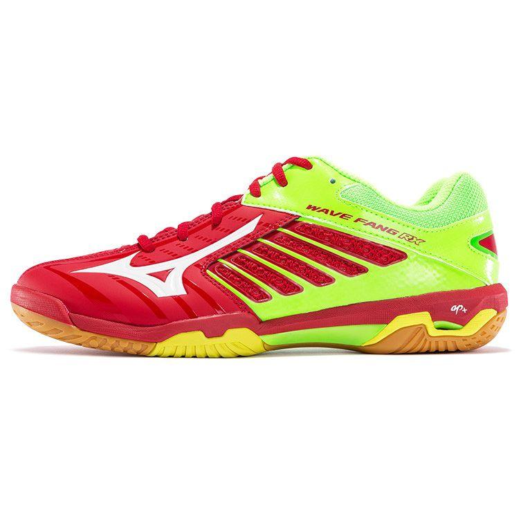 Mizuno Fang Rx2 Low-Top Badminton Shoes Unisex Shoes Red Green 71GA170501