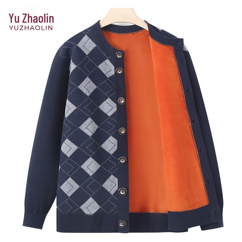 

YUZHAOLIN Women s Thermal Cardigan Top for Middle-Aged & Elderly M