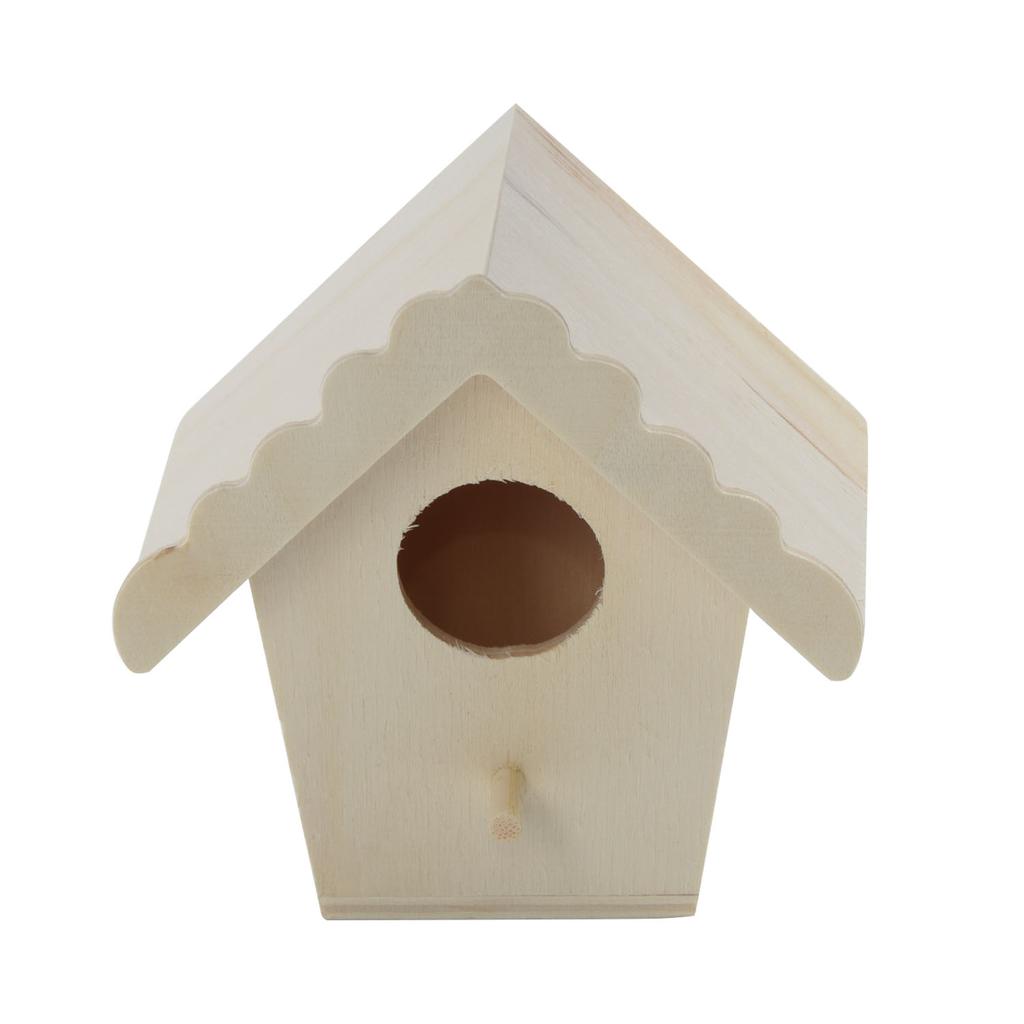 1pcs Wooden Bird House  for Nest Dox  for Nest House Bird Box Wooden Birdhouse Home Garden