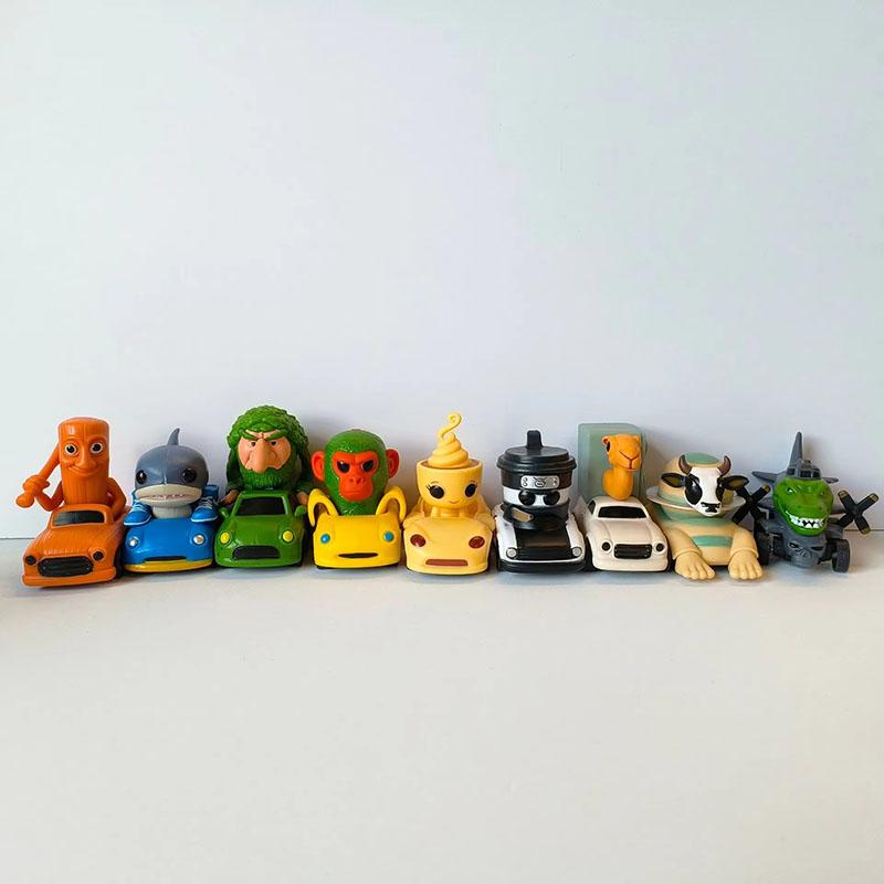 Nowe Tung Tung Tung Sahur Samochód Figurki Akcji z PVC Model Anime Zabawki Włoski Brainrot Kreskówkowy Ozdoba Zabawki Prezenty Dekoracje