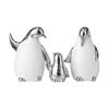 Stylish Ceramic Penguins Statue Collection 3Pcs Art Sculpture Bird Family Statue For Housewarming Wedding Gift