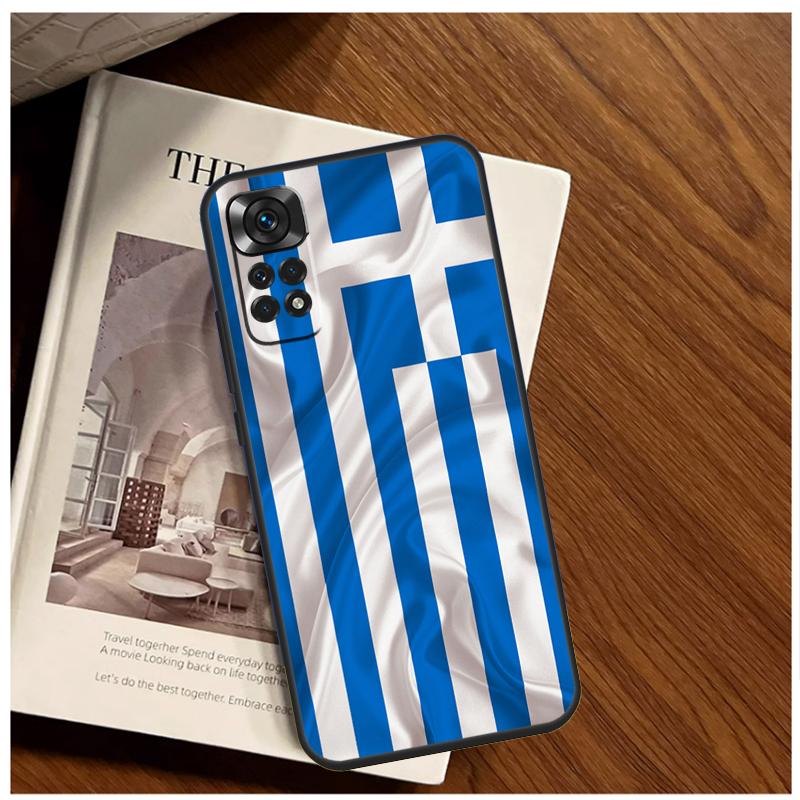 Greece Greek Flag Case For Xiaomi Redmi 12 12C 13C 10C 9C Redmi Note 13 12 9 10 11 Pro 9S 10S 11S 12S Cover