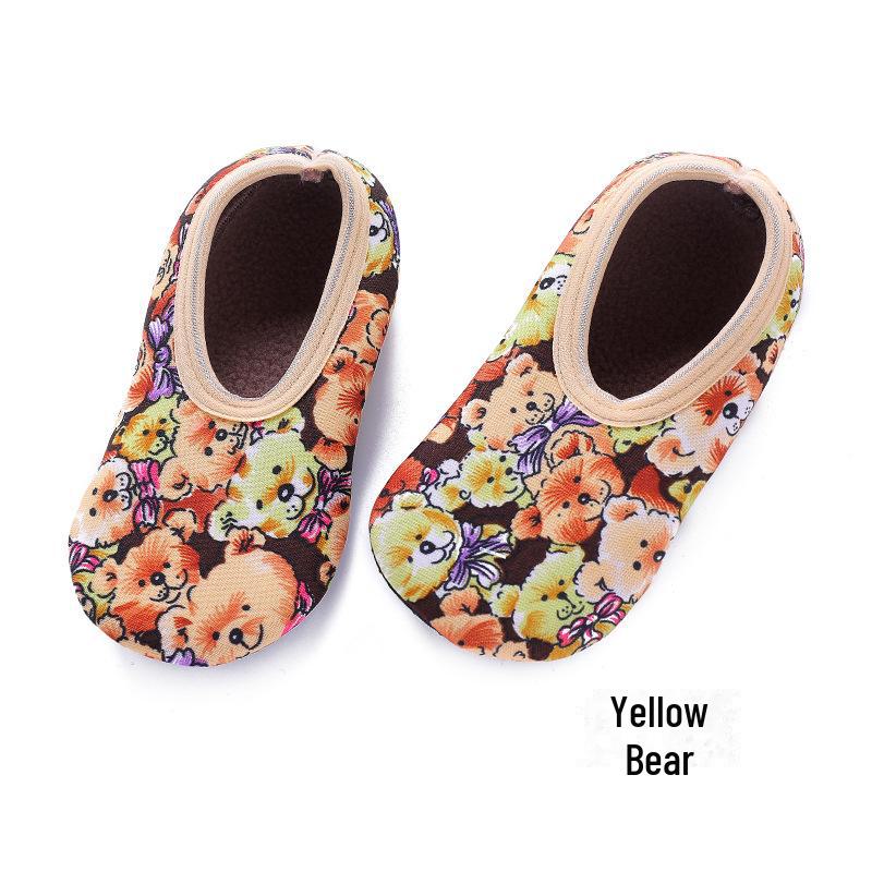 

Нескользящие бархатные бахилы для младенцев и малышей на весну и зиму - мягкие, толстые носки для раннего образования M, Bottom length 13-15cm