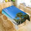 Custom Beach Seaside Table Cloth Oxford Print Waterproof Oilproof Home Rectangular Party Table Cover 100X140cm/140X250cm