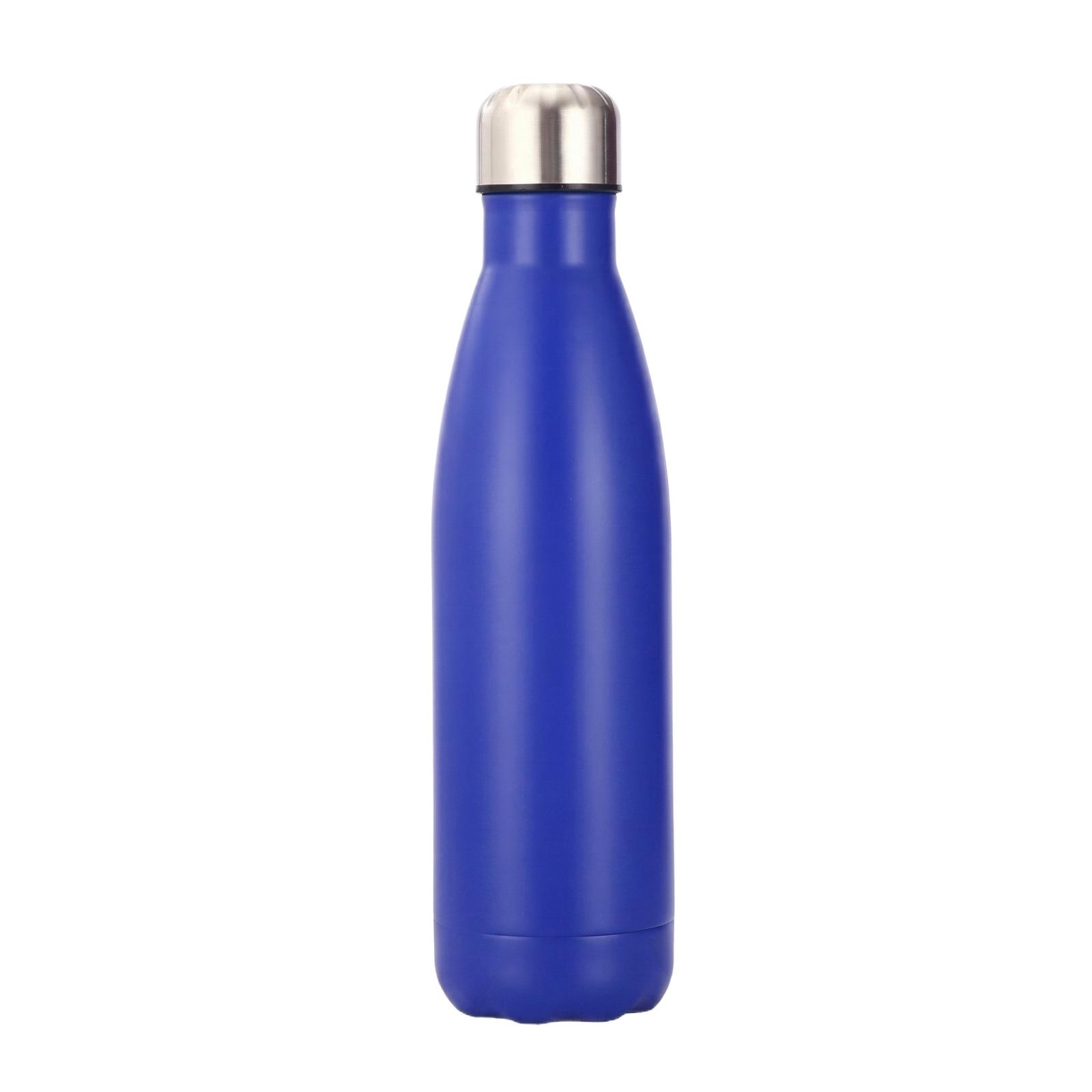 

English: Stainless Steel Cola Bottle Double Wall Vacuum Sports one size синий