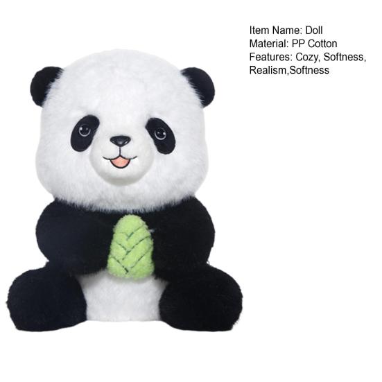 Realistic Panda Plush Toy Soft Stuffed Animal Cute Bear Plushie Simulation Fluffy Panda Doll Kawaii Gift for Girls
