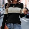 Sweater Women O Neck Knitted Streetwear Autumn Winter Vintage Clothing Casual Long Sleeve Sweater
