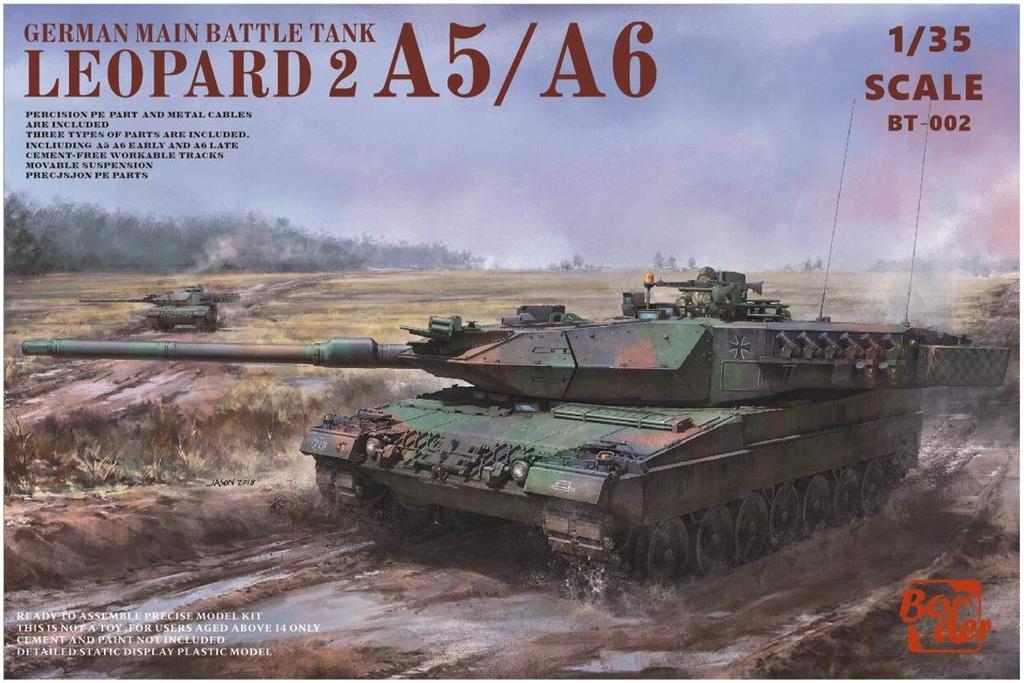 Border Model German Army Leopard 2 Plastic Model BT002 1/35 A5/A6