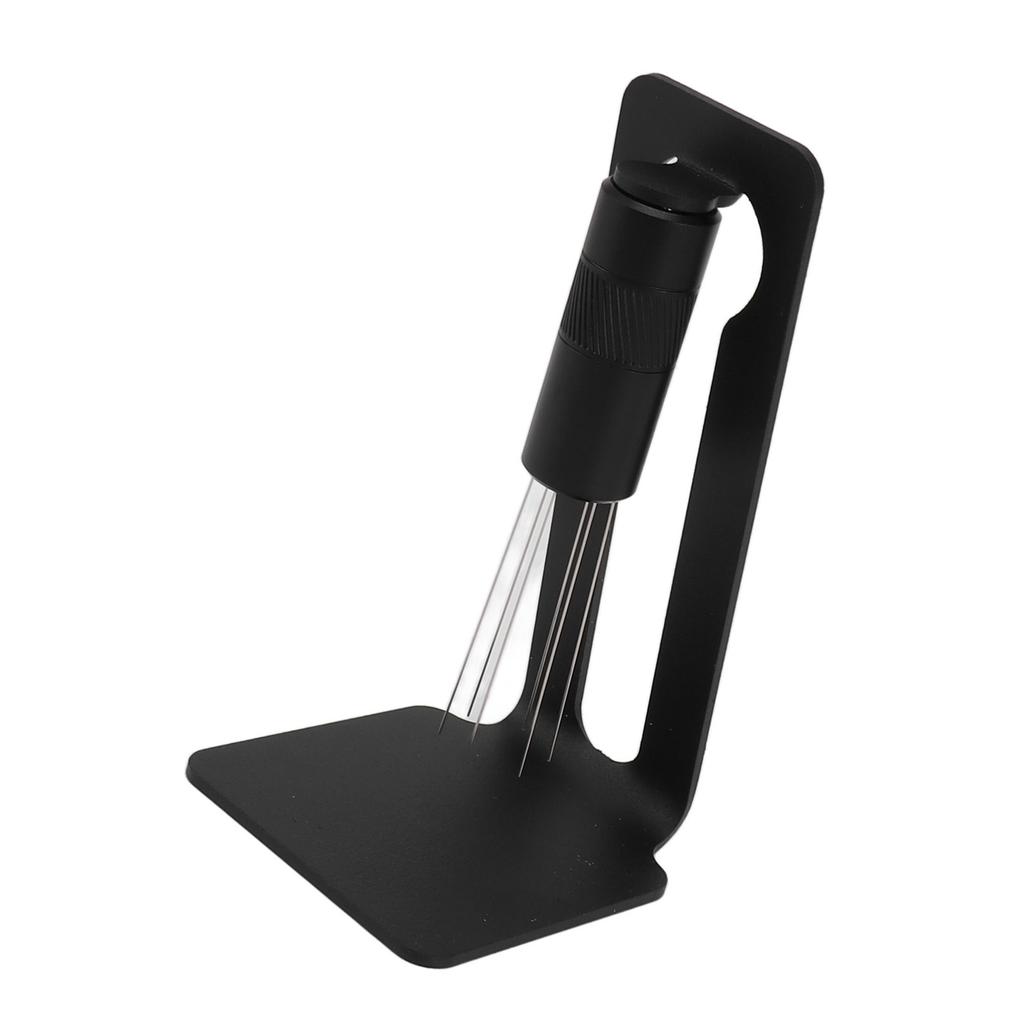 Coffee Stirrer Needle Black 6 Needles Aluminum Alloy Coffee Powder Hand Tamper Distributor for Coffee Bar Non
