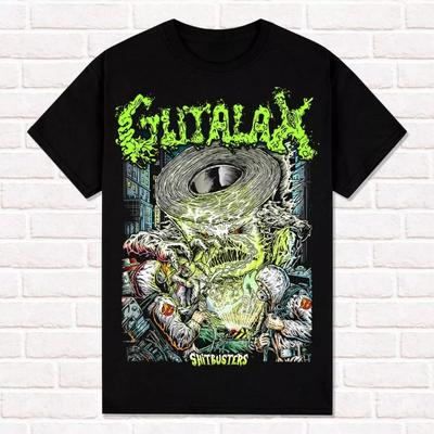 Gutalax Μπλουζάκι Shitbusters Goregrind Brutal Death Metal Grindcore Μπλουζάκια Τοπ Unisex Βαμβακερό Κοντομάνικο High Street