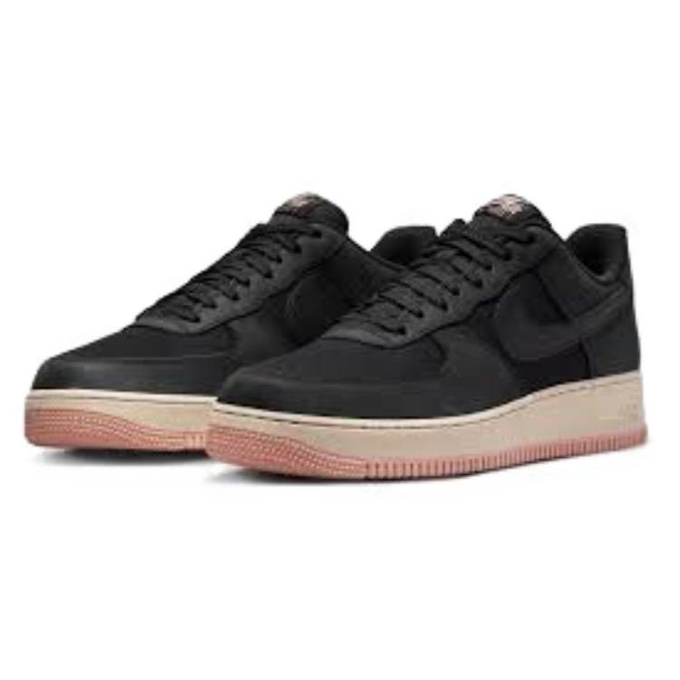 Nike Air Force 1 07 LX Siyah Kırmızı Yıldız Tozu Unisex Spor Ayakkabı Kum Rengi FB8876-001
