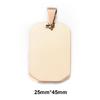 Wholesale 6pcs/lot Stainless Steel Octagon ID Blank Dog Tags Charm Military Army Pendant For Necklace Jewelry