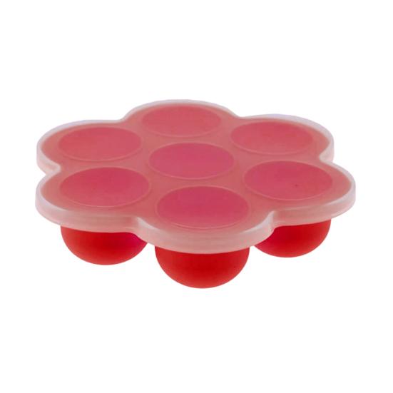 

Food Freezer Trays with Lid 7-Cavity Silicone Food Storage Container for Freezing Breast Milk Ice Cubes And Fruit Purees Leak-Proof Storage Tray S