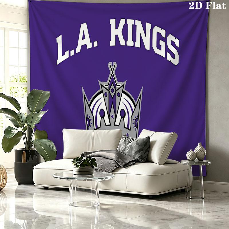 Los Angeles Kings Wall tapestry, aesthetic printed fabric blanket, suitable for bedroom, living room, and home decor.