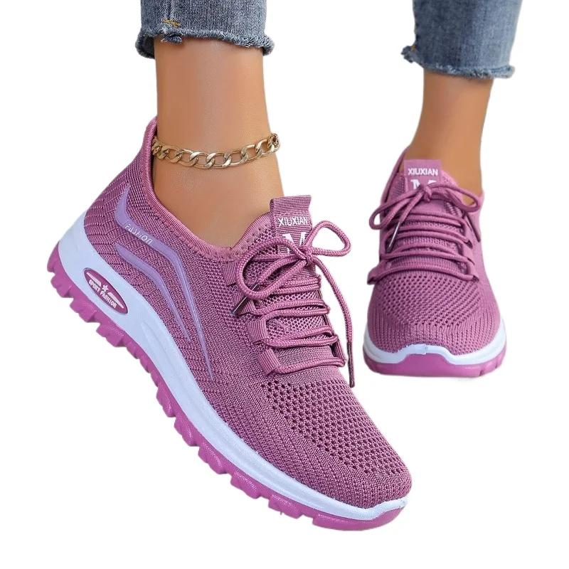 

Новая женская повседневная вулканизированная обувь, спортивная обувь, модная уличная весенне-осенняя обувь для бега для женщин 36 фиолетовый