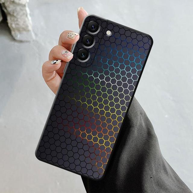 Luxury Carbon Fiber Texture Phone Shell For Samsung Galaxy S23 S22 S21 S20 Fe Ultra S10 S9 S8 Plus Note 20ultra 10plus Case