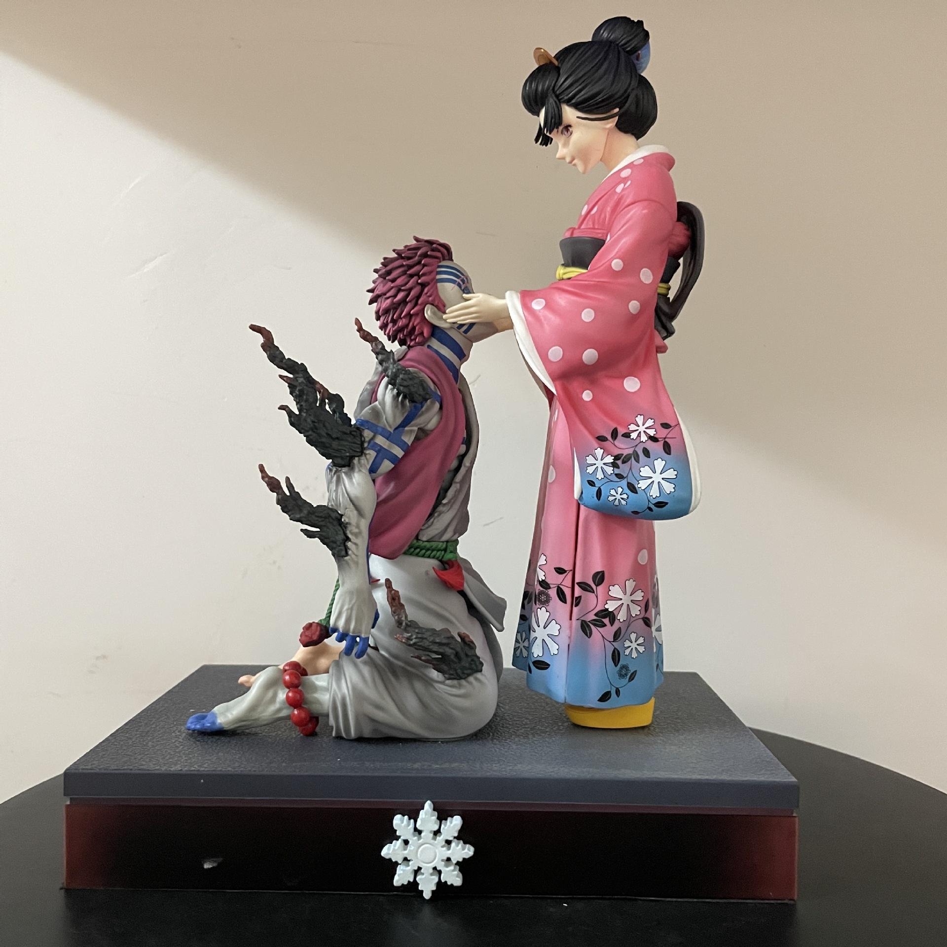 Ghost Exterminating Blade, Love Snow, Three Of The Upper Strings, Yi Nest Seat, Ghost Of The Fight, Komoji, Kneeling Position, Model, Boxed Figure