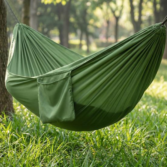 Portable Hanging Hammocks Anti-rollover Camping Hammock with Colorful Bed Storage Bag Single Person for Travel Beach Outside