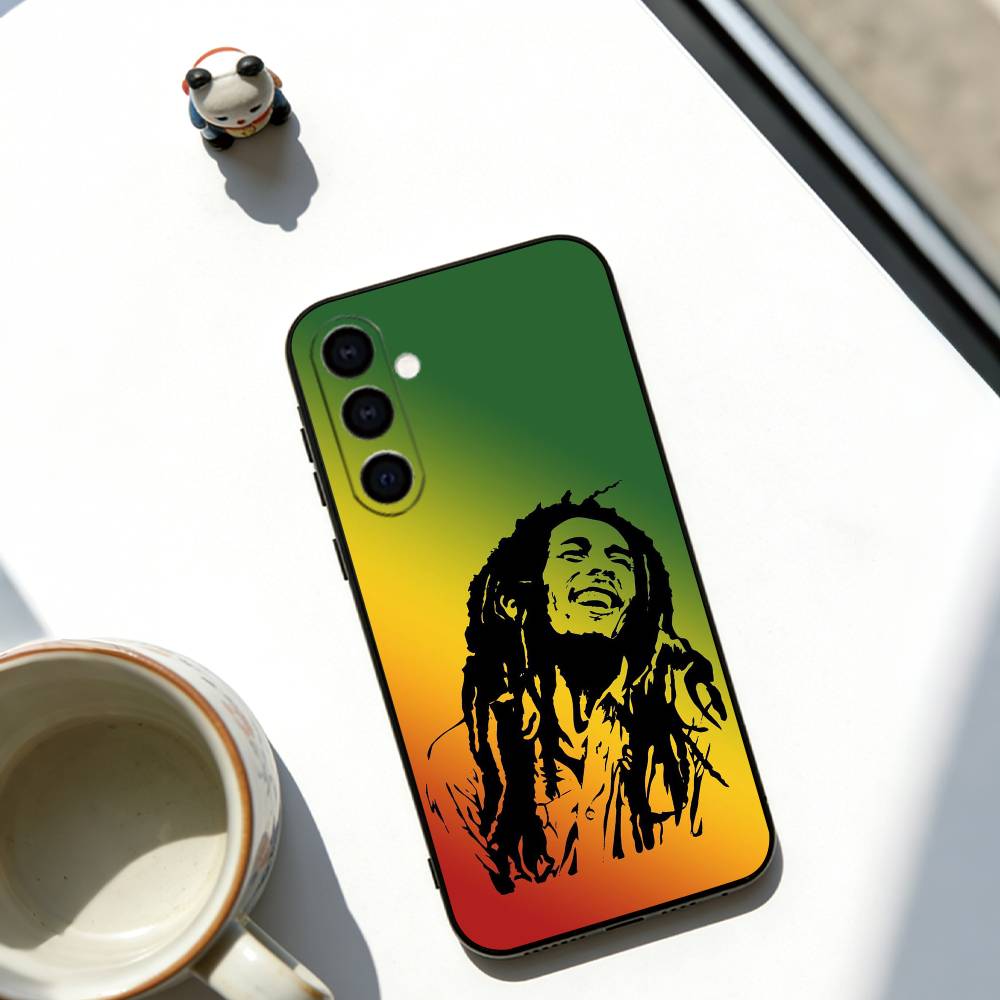Bob Marley Singer Phone Case Soft black For Samsung Galaxy A73,A72,A71,A70,A53,A52,A51