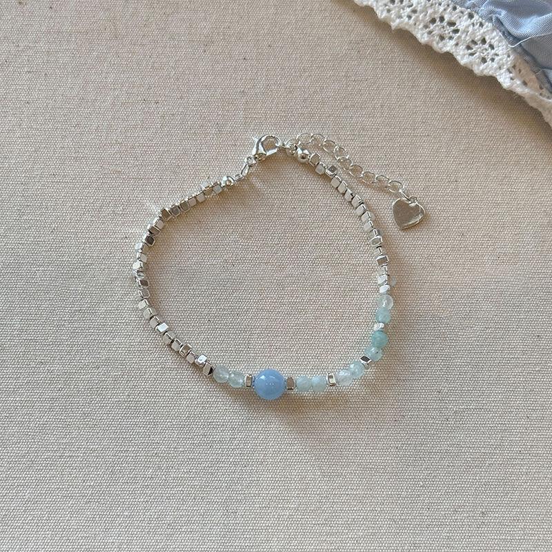 

Сломанный серебряный черный желчный камень кристалл бамбуковая бусина браслет модный простой изысканный легкая роскошь высококлассный темперамент нишевый браслет