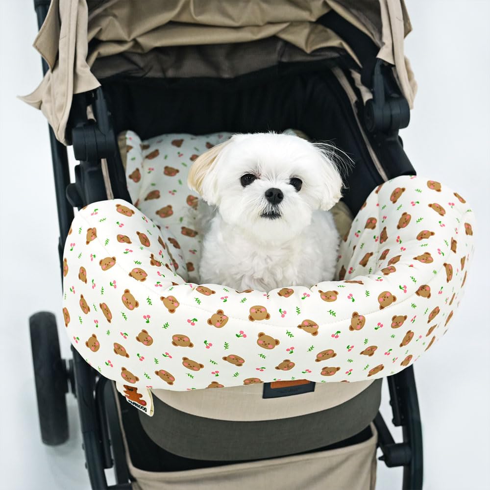 

Cool cushion for dogs and perfect for summer use in pet and cooling Stylish Korean brand PARISDOG Bear Comfort cats, carts. Comforter, bolster, mat. бежевый