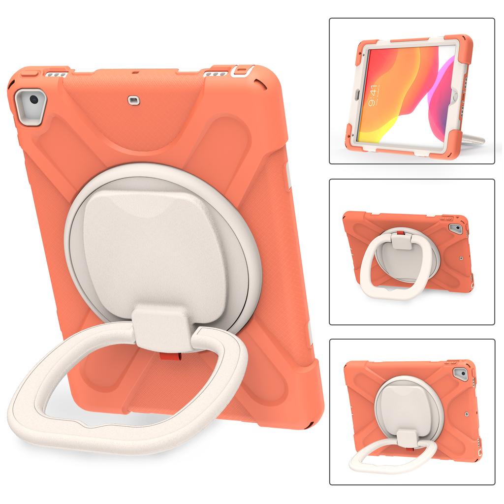 Heavy Duty Tablet Case for iPad 9.7 Inch 2017/2018/Air 2/Pro 9.7 Inch Built-in Screen Protector With Folding Handle Grip