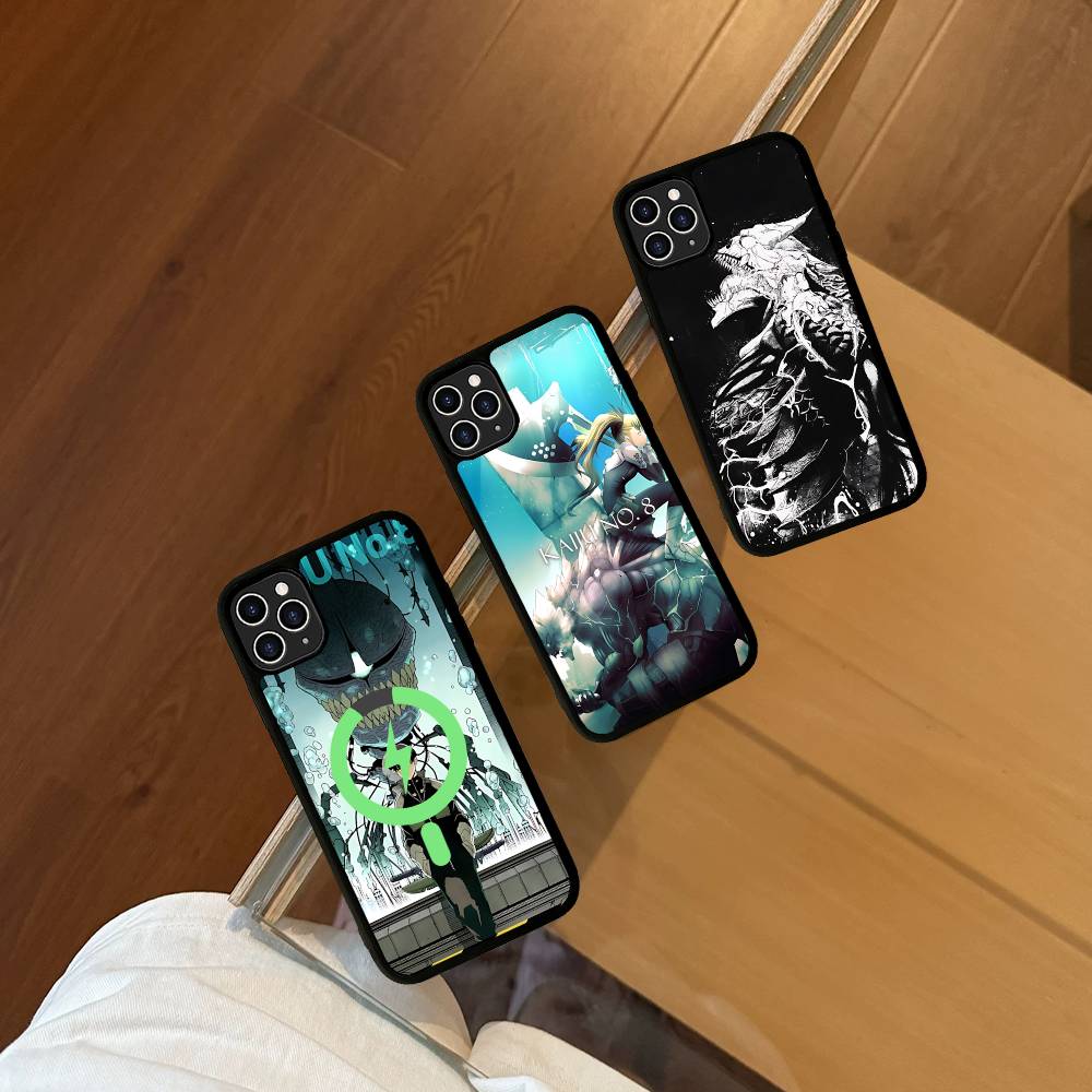 Japan Classic Comics K-Kaiju No8 Anime Magnetic Case For IPhone 17 16 14 13 12 11 15 Pro Max Plus Wireless Charge Phone Cover
