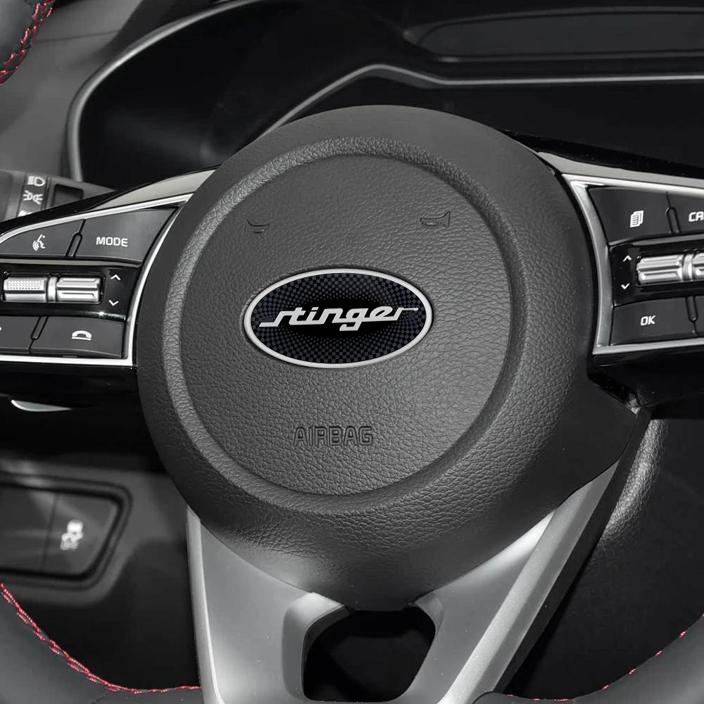 61MM Auto Aluminum Emblem Decor 3D Steering Wheel Center Sticker For KIA Sportage Ceed Sorento Cerato Optima GT STINGER Rio Soul