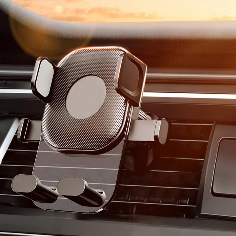 Universal Car Mobile Phone Holder Air Outlet 360-degree Rotating Hook-type Mechanical Arm Phone Stand Bracket Car Accessoies