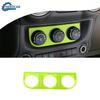 Air Condition Switch Knob Bezel Decor Cover Trim For Jeep Wrangler JK Green ABS