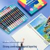 Doppelspitzen-Flüssigacryl- und Aquarellstift-Set für Glasmalerei - Wasserdicht, Weiche & Harte Spitzen