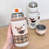 Cute Cartoon Puppy Thermos Stainless Steel Bottle With Tea Separation Vacuum Insulation Water Cup Portable Direct Drinking Cups