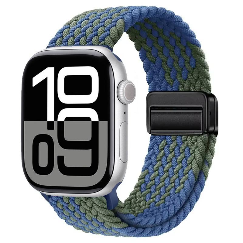 Nylon Strap for Apple Watch 10 46mm 42mm/Ultra 2 49mm 9 8 7 Breathable Watchband iwatch Series 6 5 4 SE 44mm 40mm 45mm 41mm Band