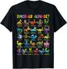 Types of Dinosaurs Alphabet ABC Dino Learning T-Shirt