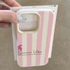 Pink Coconut Tree Striped Pattern Phone Case For Samsung Galaxy S25 S26 S24 S23 S22 S21 Plus Ultra S24 FE Shockproof Soft Cover
