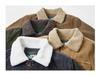 Men's Plus Size Fleece-Lined Corduroy Cotton Jacket - Casual and Loose Fit