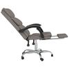 Office Chair with Reclining Function Taupe Fabric