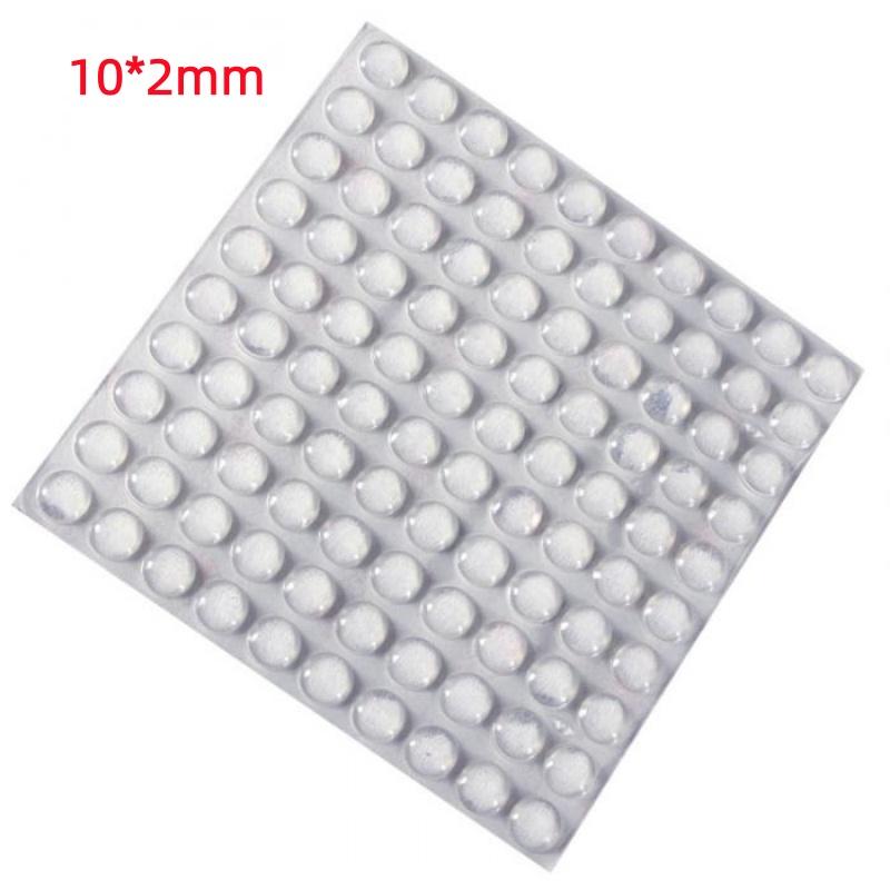 100Pcs Hot Sale Self Adhesive Round Silicone Rubber Bumpers Soft Transparent Black Anti Slip Shock Absorber Feet Pads Damper