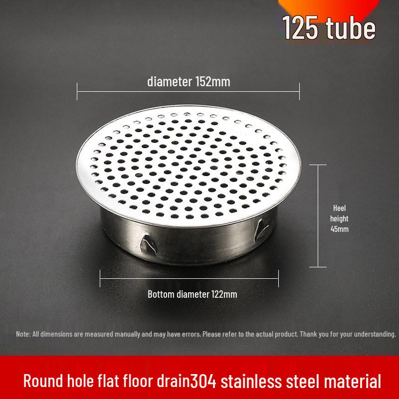 304 Stainless Steel Anti-Clogging Mesh Drain Cover for 75mm Balcony Rooftop Pipes